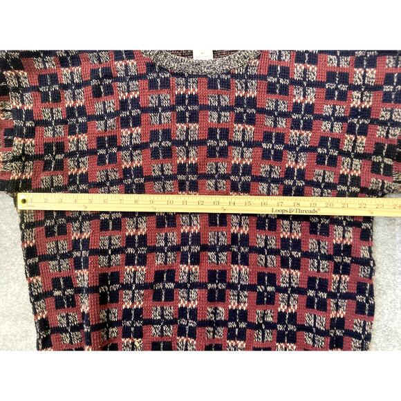 Vintage 80s Windridge Sweater Mens XLT Knit Winter Holiday Pullover Nordic - Picture 5 of 7